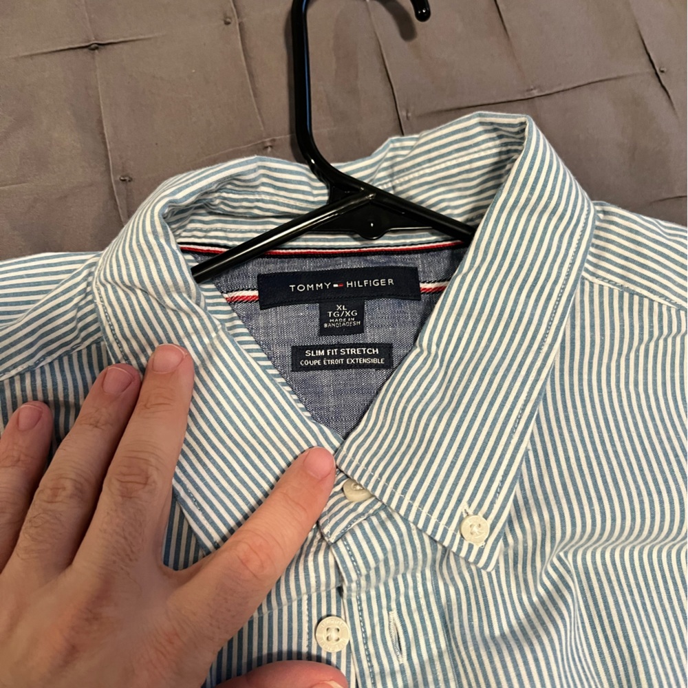 Tommy Hilfiger button down stripped shirt